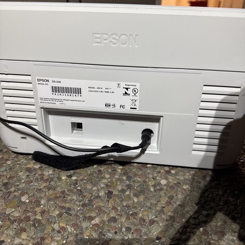 Parts Repair Epson DS-530 Color Duplex Document Scanner w/ Power Adapter J381A - Picture 20 of 24