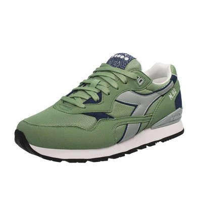 Diadora N 92 - Grüne Stoff Sneaker - Herren Schuhe Sneaker