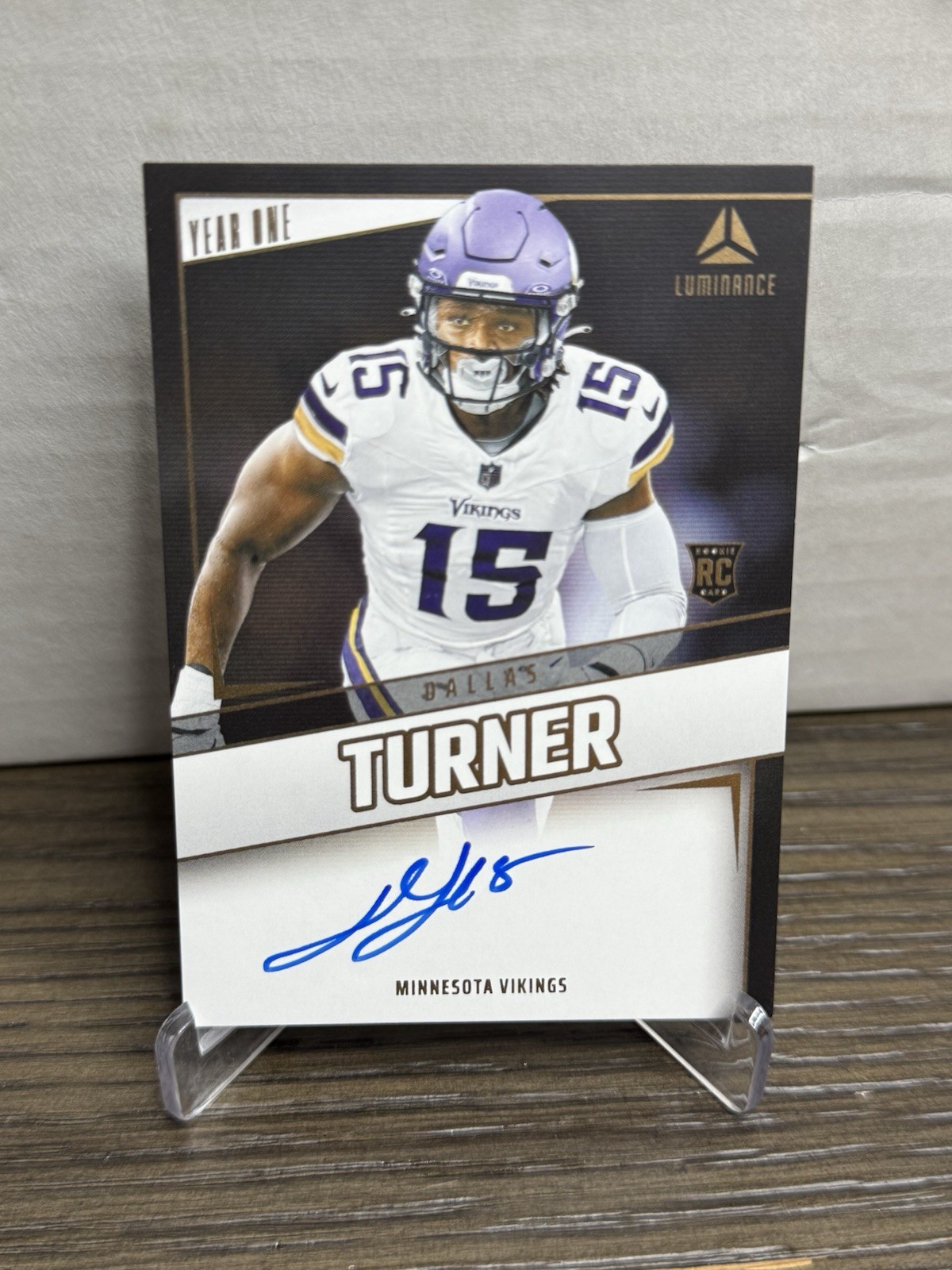 2024 Panini Luminance #YOS-DTR Dallas Turner Year One Signatures RPS RC