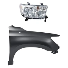 Headlight Fender For Toyota Tundra 2007-2013 Passenger Side 2-Piece Kit