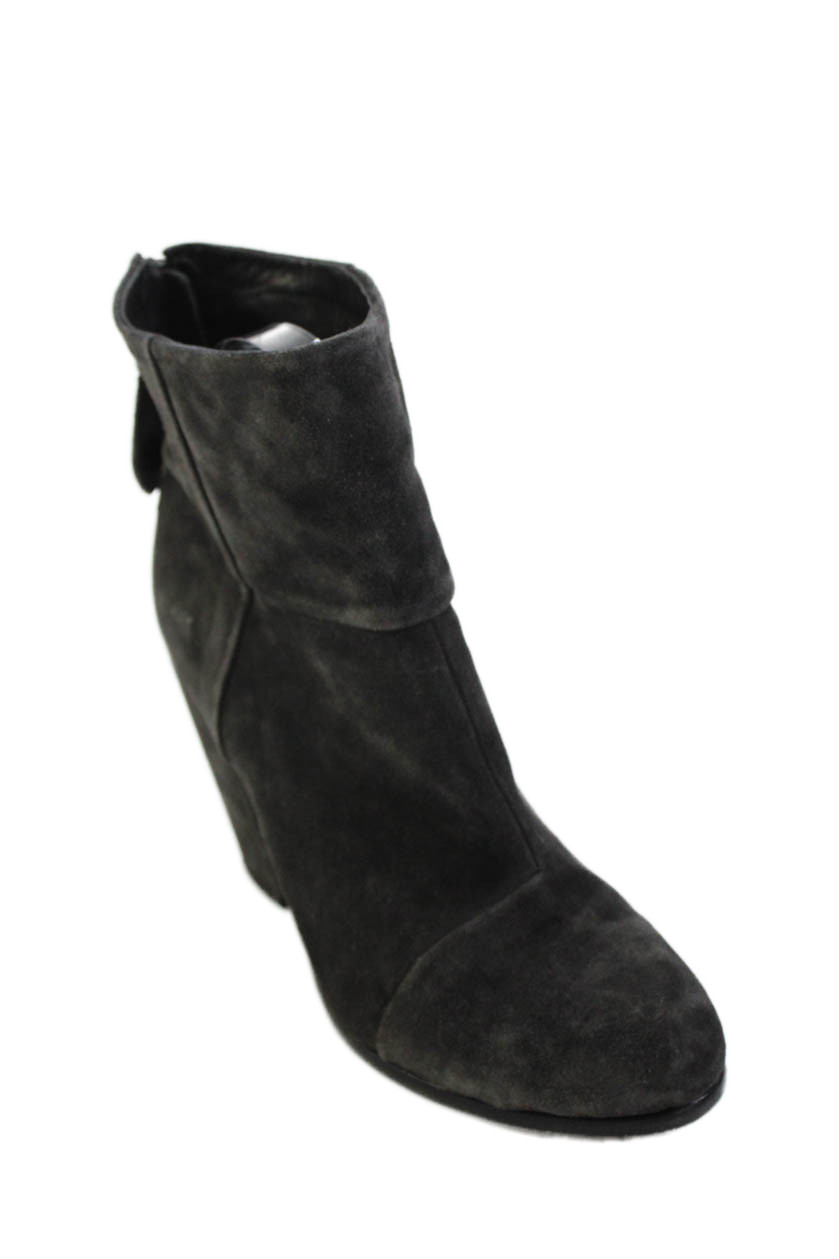 Rag & Bone Womens Leather Paneled Heeled Ankle Boots Black Size 8Free Shipping in US $100+ Orders | $6.95 Orders Below