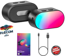2X Mini RGB Fülllicht – Magnetisch, 3 Helligkeiten, 7 Farben, LED Selfie Licht