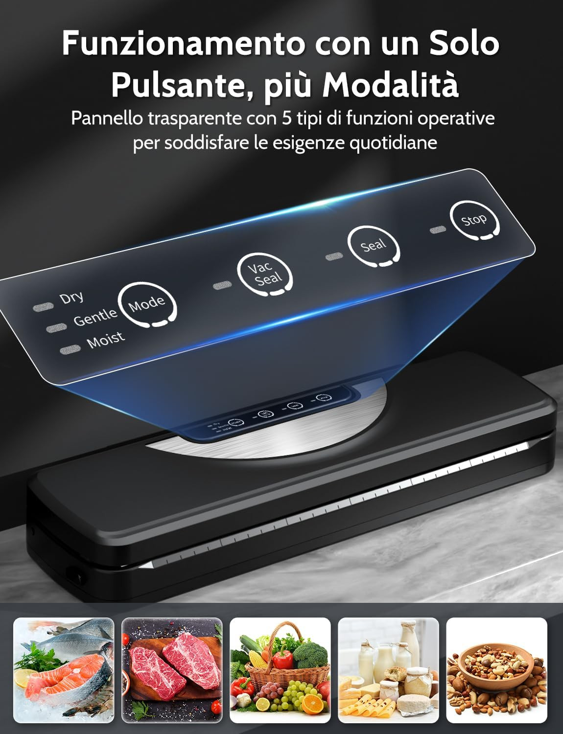 Macchina Sottovuoto Alimenti Automatica: Risparmia e Conserva 5 in 1 - 2