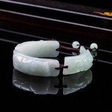 Myanmar Jadeite Pixiu Bracelet Bangle Natural Burmese Jade Real Jewelry Stone