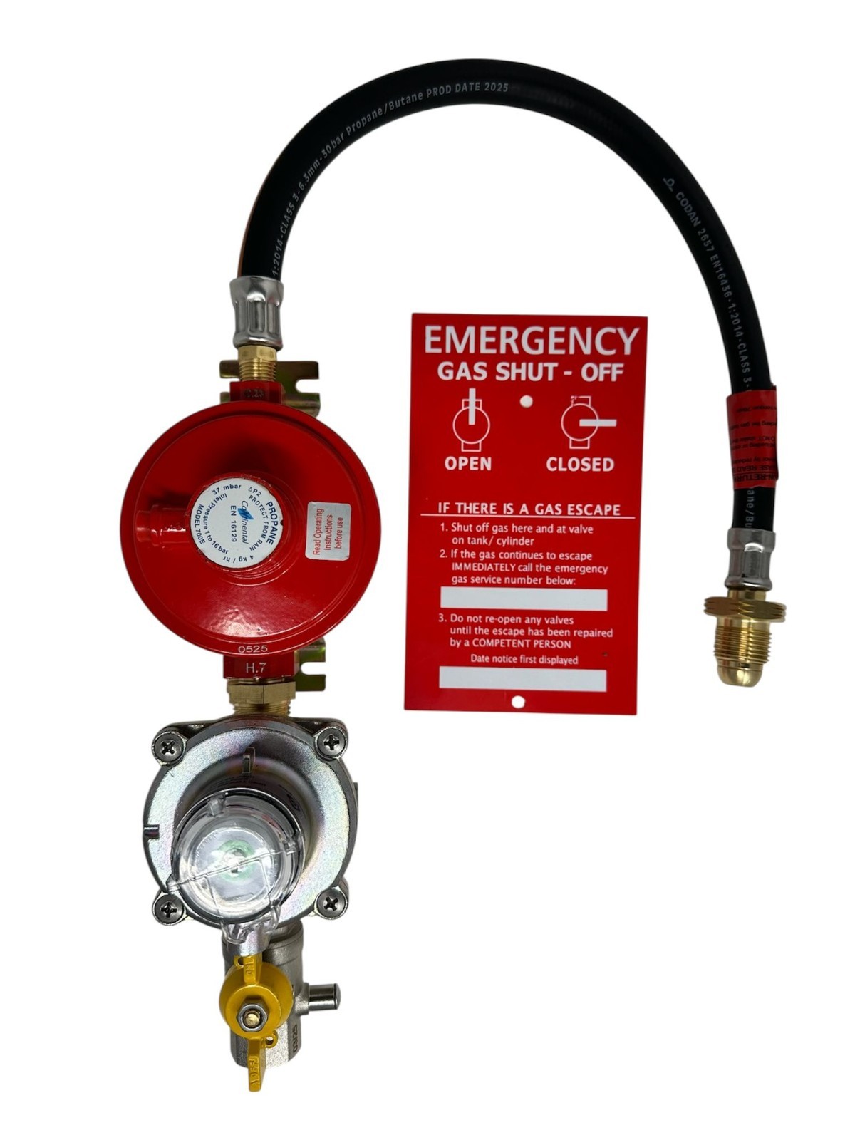 Single OPSO Propane Regulator Kit With POL Pigtail