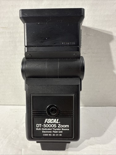 FOCAL DT-5000S ZOOM THYRISTOR BOUNCE ELECTRONIC FLASH For Film Camera - Picture 2 of 5