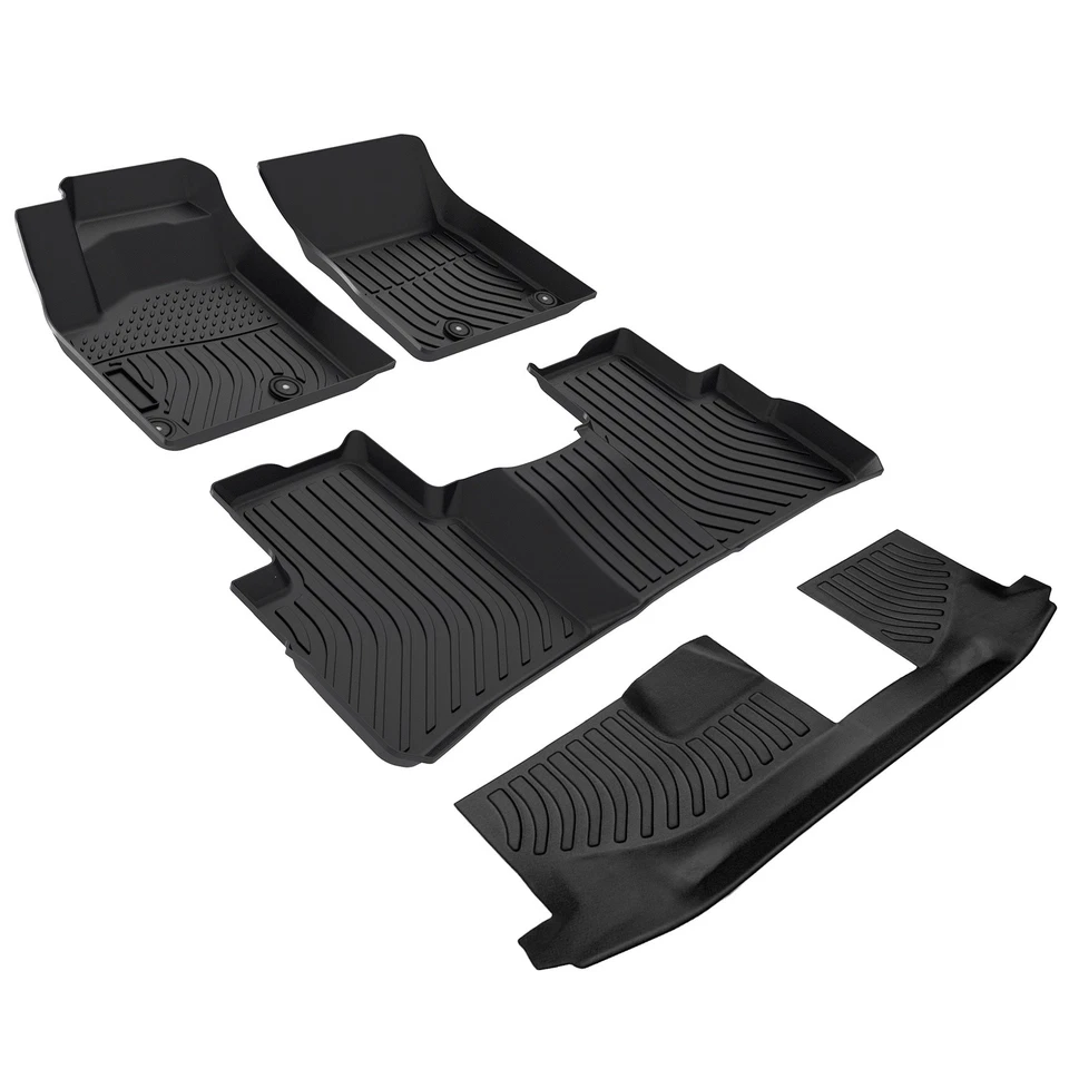 3 Rows Car Floor Mats TPE Liners For 2021 2022 2023 2024 2025 Nissan X-Trail Foto 2 de 4