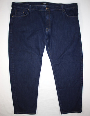 Mavi Jeans Men's 48x30 Zach Straight Leg Stretch Dark Navy Blue