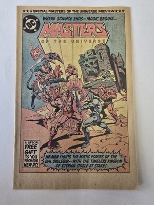 1982 Masters Of The Universe Preview DC Comics He-Man and Superman Appearance