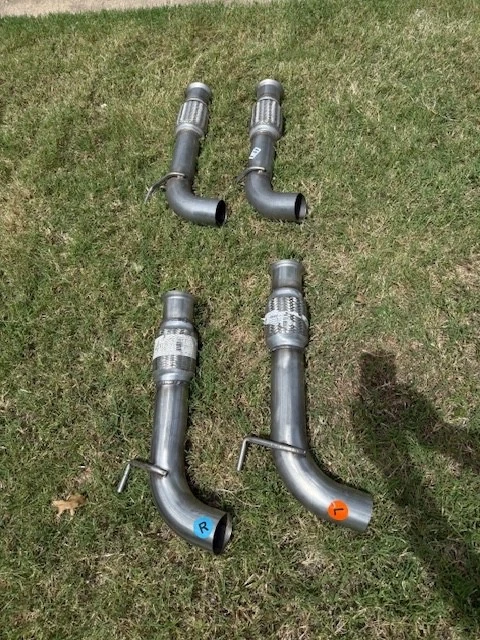 Dodge Viper SRT 2003-2010 3" tubo medio flexible de escape sin gatos (1 juego de L&R) Foto 4 de 4