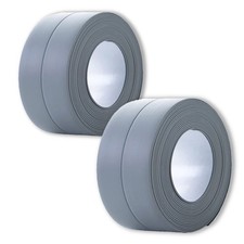 2 Pack Caulk Strip, 1.5" x 10.5Ft PVC Self Adhesive Caulk Tape, Sealing Water...