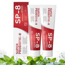 SP8 Probiotics Whitening Toothpaste, SP8 New Upgraded Fluoride-Free Probiotic-