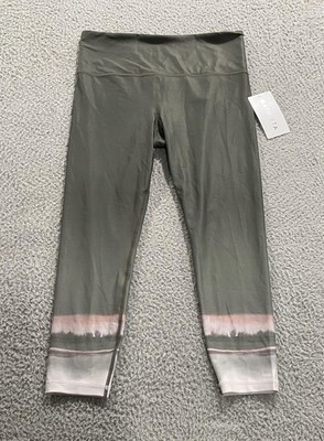 Athleta Leggings Womens Large Green Ultra High Rise Elation 7/8 Tight Ankle Yoga