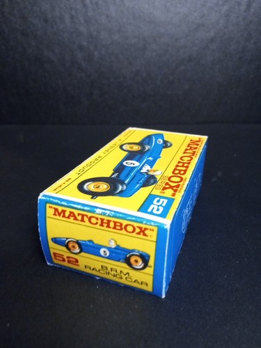 Matchbox #52B BRM Racing Car 1965 In Crisp Original F2 Script Box - Picture 14 of 16