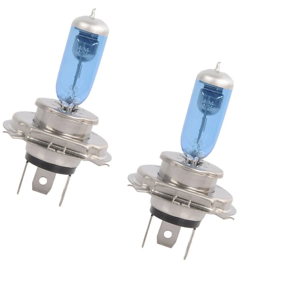 2x H4/9003/HB2 Halógeno 60/55W 12V Luz Baja/Alta Bombilla Faro Coche Vidrio Blanco Foto 3 de 4