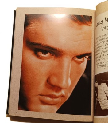 Elvis Commemorative Edition 2001 Blue Suede Cover Hardcover 320 Pages w/GUITAR!
