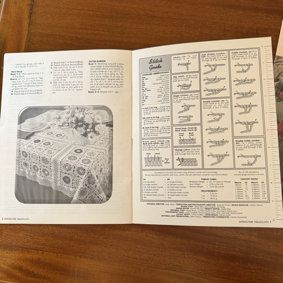 Lot of 2 Vintage Crochet Pattern Books –Springtime Tablecloth Victorian Beauties - Image 3 of 4