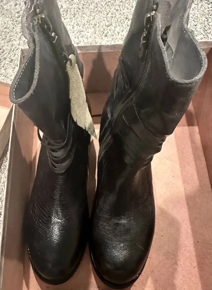 Bota Bed Stu para mujer 8,5 Rampton Cobbler Series cuero media pantorrilla nueva sin caja Foto 3 de 4