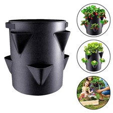 Weather Resistant Strawberry Planters for Outdoor Gardens 6 Side Grow Pockets
