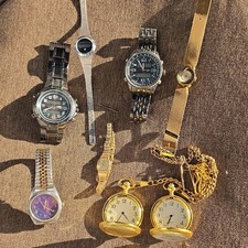 Vintage Mixed Lot Quartz Wrist  Pocket Watches, Sharp, Timex, Pulsar, NS