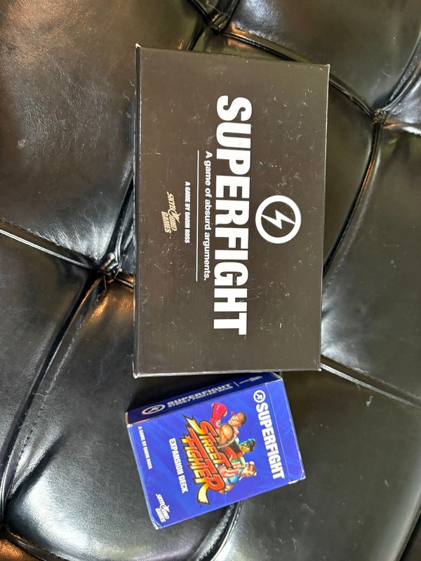 SUPERFIGHT card game with Street Fighter Expansion Deck