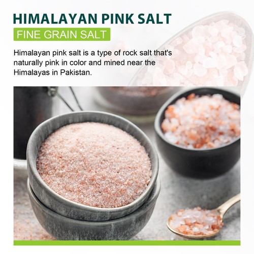 Himalayan Pink Salt, Fine Grain, 16 Oz (1 Pound), Pink Himalayan Sea Salt, Non-g - Picture 3 of 6