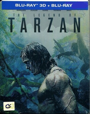 The Legend of Tarzan (2016) Blu-ray 3D & 2D -Region A - Steelbook, 2 Disc RARE