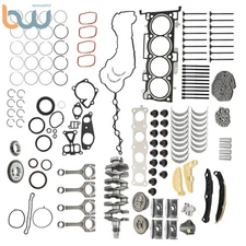 2.4L Engine Overhaul Rebuild Set w/Crankshaft Rods Timing Kit For 11-20 KIA G4KJ