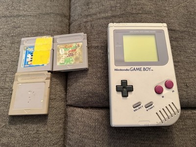 Nintendo Game Boy Launch Edition Handheld System - Gray W/ Games