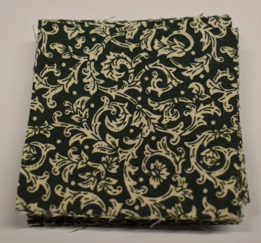 177 piece 2.5" fabric squares lot MINI CHARM green floral tonal blender fall - Image 3 of 4