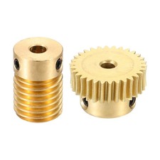 Worm Gear Set 0.5 Module 1:30 Reduction Rate(Gear-3mm Bore, Rod 4mm Bore)