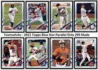 2021 Topps Blue Star Parallel Only 299 Made 1-250 ** Set Break ** You Pick**