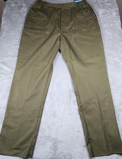 VINTAGE Boy Scouts Of America Pants Mens 38 Green Uniform Made USA 90s