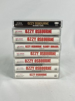OZZY OSBOURNE Cassette Tape Lot x8 Blizzard Diary Devil Sin