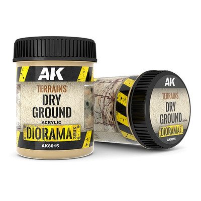 AK Interactive AK8015 - Terrains Dry Ground 250ml - Acryl Textur Modellbau