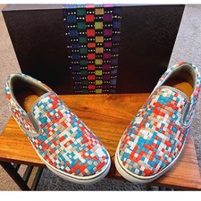 Bernie Mev Verona GOURAMI LUREX Slip On Shoes Women Size 37/6.5US Woven NWB