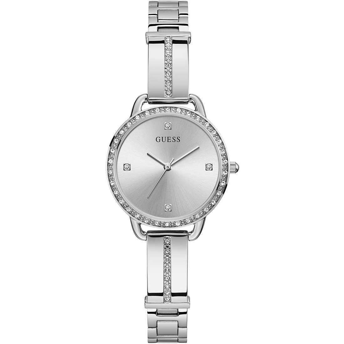 Womens Wristwatch GUESS TRENDY GW0022L1 Stainless Steel Swarovski
