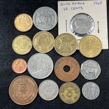 Africa Coin Lot 15 African World Coins Morocco Egypt South & EasAfrica 1942-2005