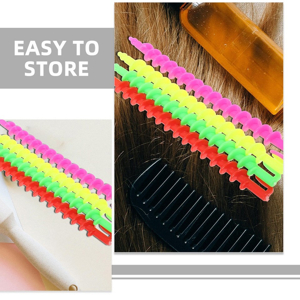 Roller Set Rods 26 Pcs Spiral Perm Rod Set Curlers for Short Hair Rollers Women Curling ...