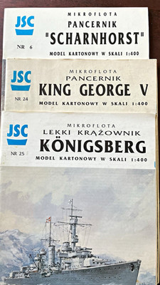 JSC Mikroflota Kartonmodellbau Set 1:400, 3 Modelle