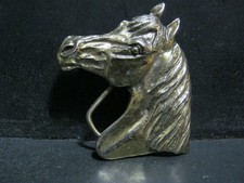 VINTAGE - HORSE HEAD - BELT BUCKLE - 1976