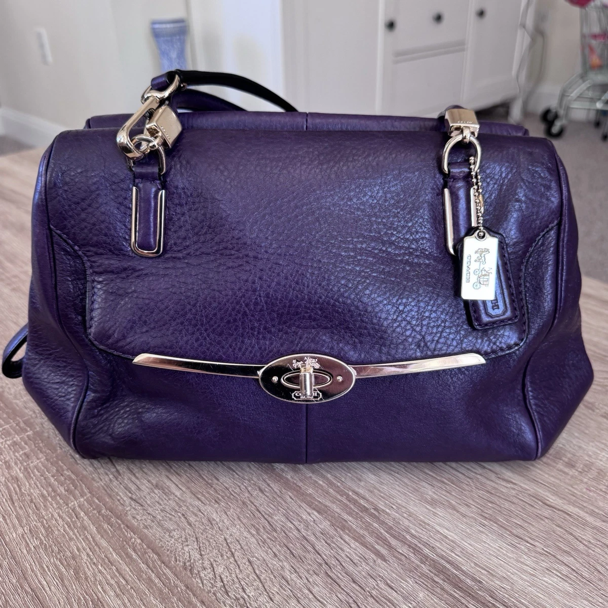 Coach Madison Satchel/Top Handle Bag Purple Bags & Handbags for