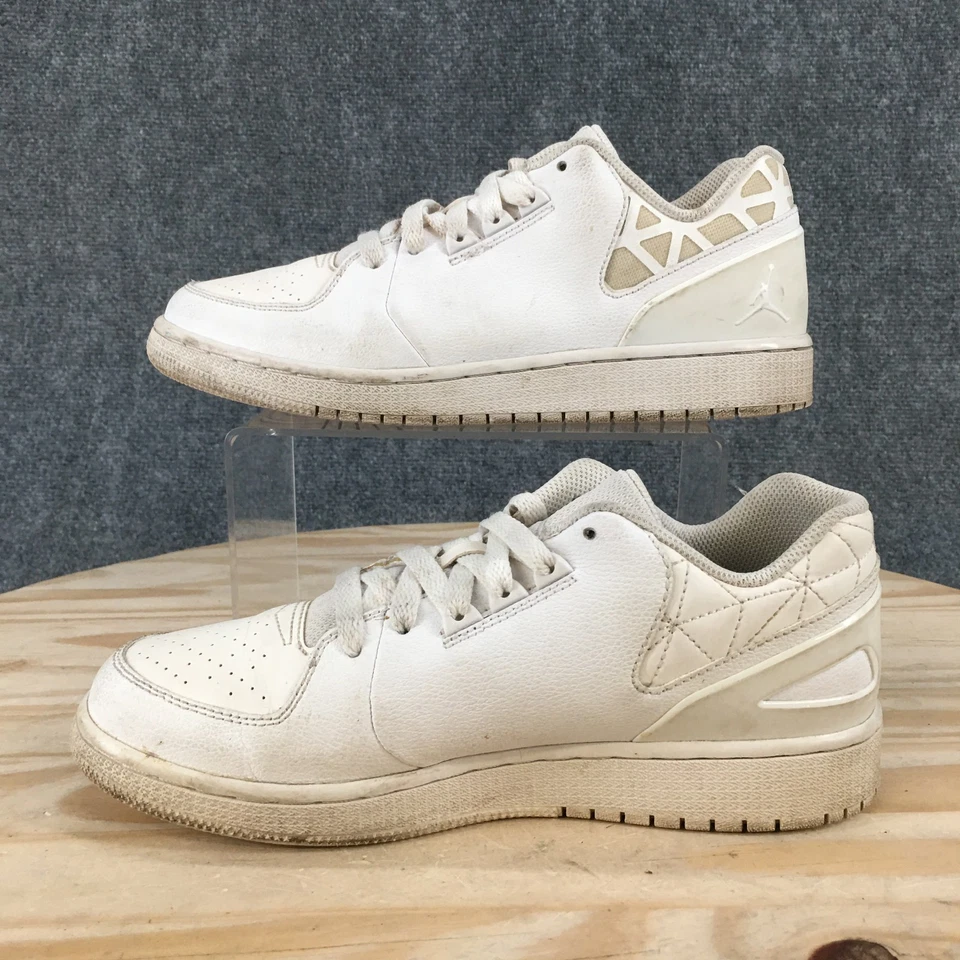 Nike Shoes Youth 6.5 Air Jordan 1 Flight 3 Low Sneakers White Comfort 725094-100 - Image 2 of 4