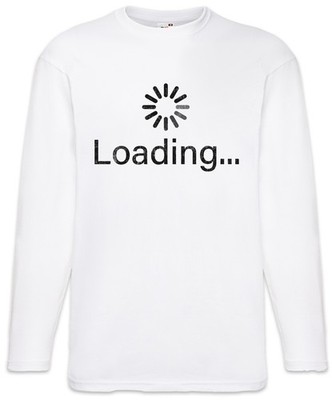 Loading Symbol Langarm T-Shirt Informatiker Programmierer PC Informatik IT