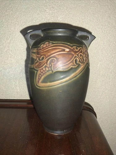 Roseville Antique Pottery Rosecraft Vintage 6” Tall Vase Early 1900's