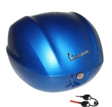Top case 32l origine piaggio 50-125 vespa primavera-sprint 2013> bleu 261-a