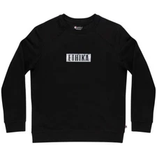 Ethika Men's Crew Neck Fleece Snow Camo Imperial Black