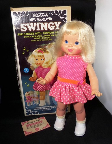 1968 Mattel Swingy Doll Box Registration Works Great!! HTF