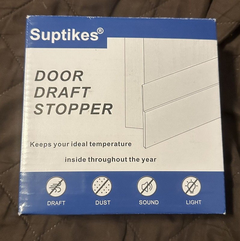 2 Pack Door Draft Stopper, Door Sweep for Exterior & Interior Doors,Door