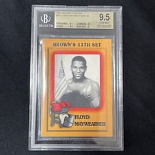 1997 BROWN’S BOXING FLOYD MAYWEATHER ROOKIE CARD BECKETT GEM MINT 9.5 !!